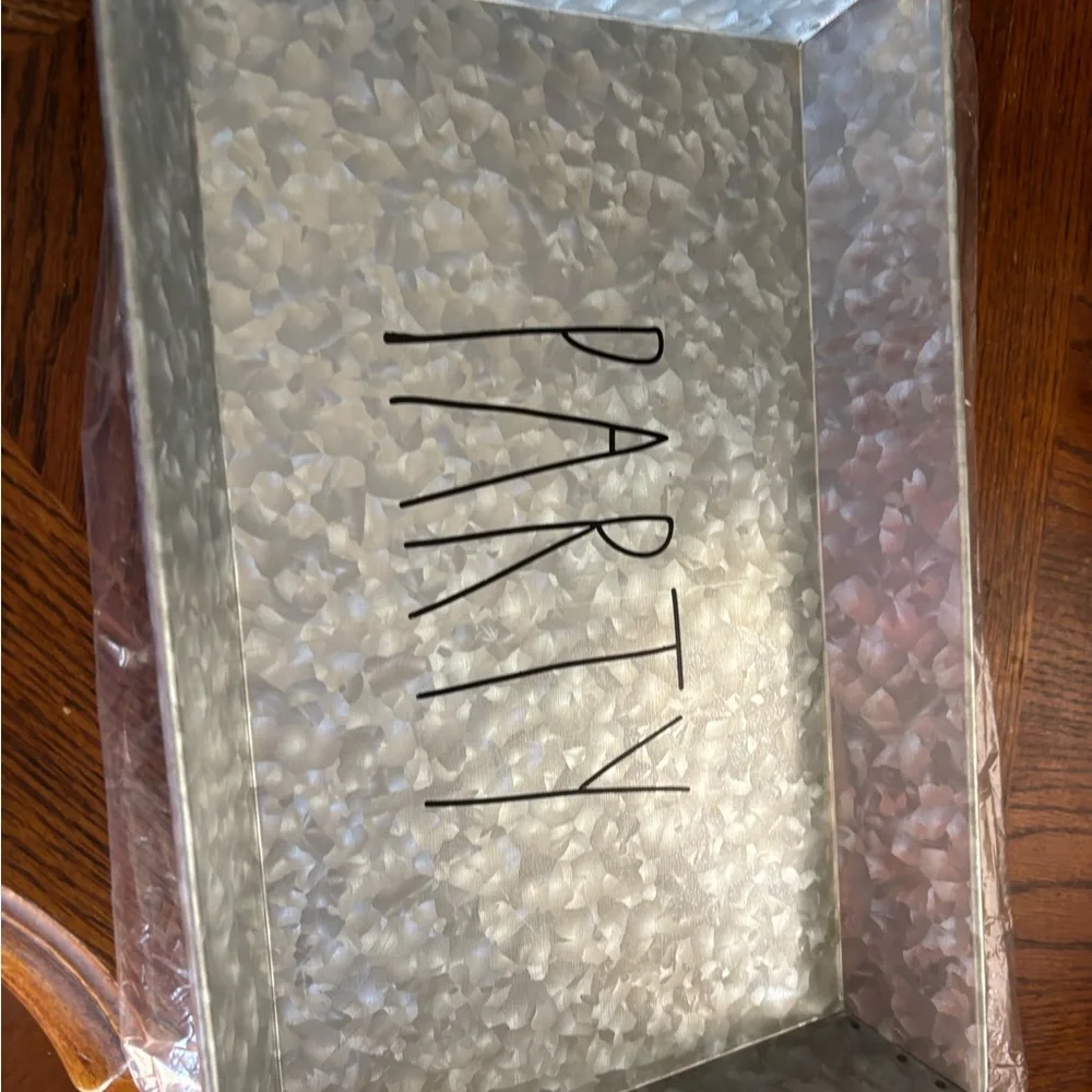 Galvanized Metal Party Tray